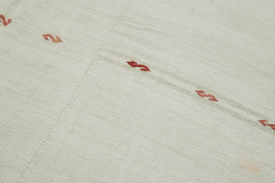 6x15 White Hemp Kilim Rug - 41940