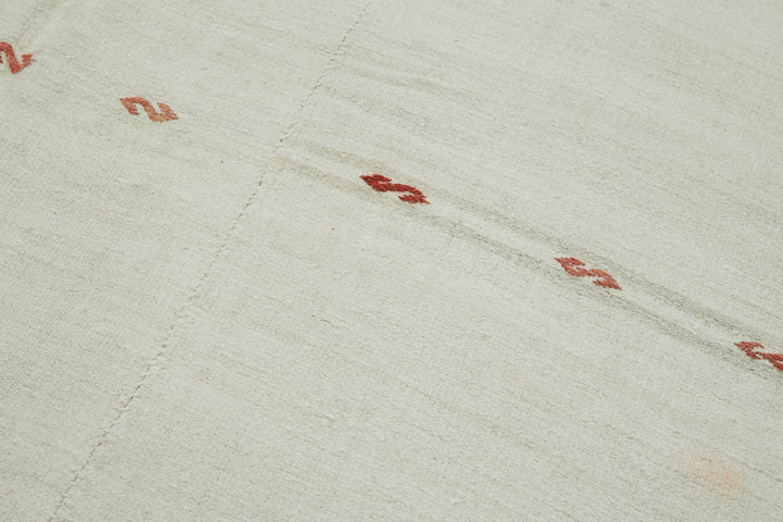 6x15 White Hemp Kilim Rug - 41940