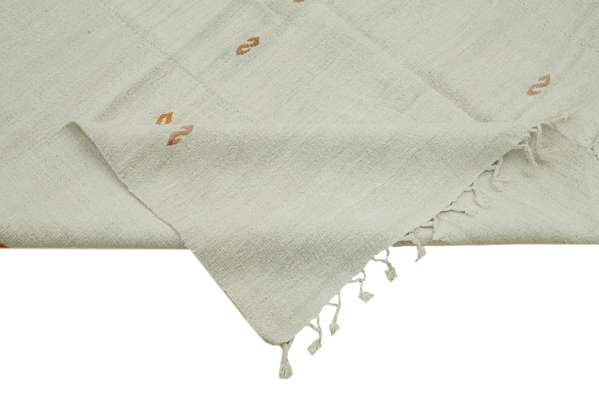 6x15 White Hemp Kilim Rug - 41940
