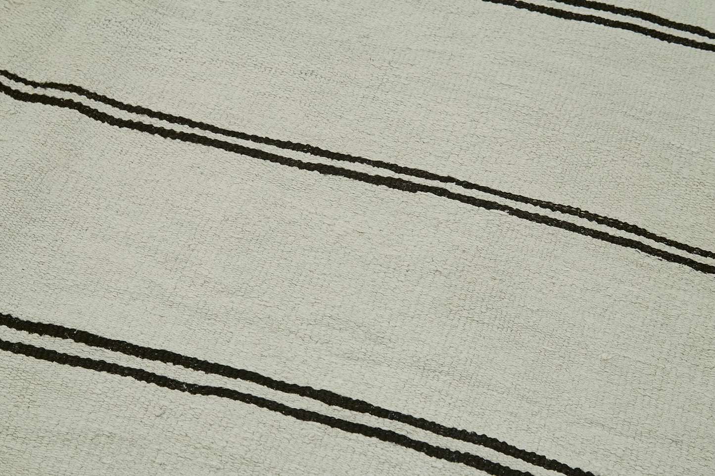 5x12 White Hemp Kilim Rug - 41941