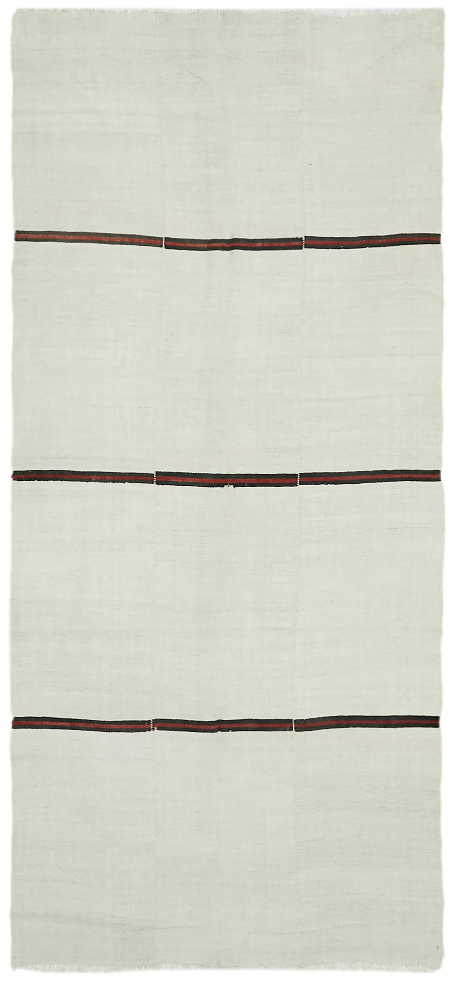 6x12 White Hemp Kilim Rug - 41943