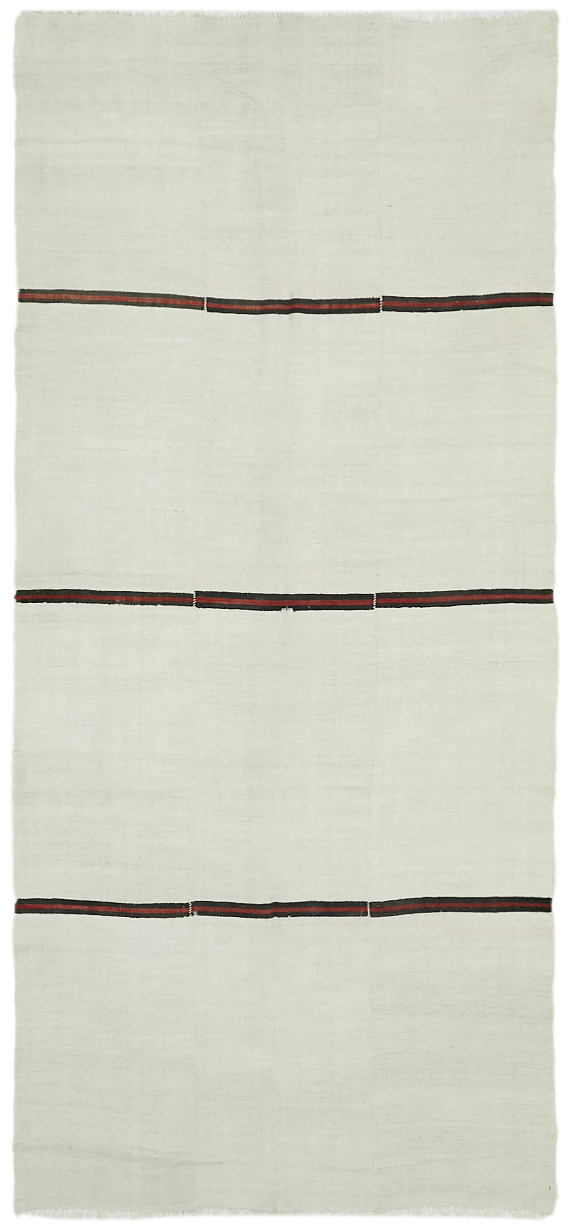 6x12 White Hemp Kilim Rug - 41943