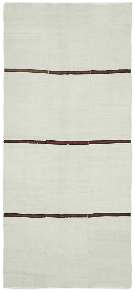 6x12 White Hemp Kilim Rug - 41943