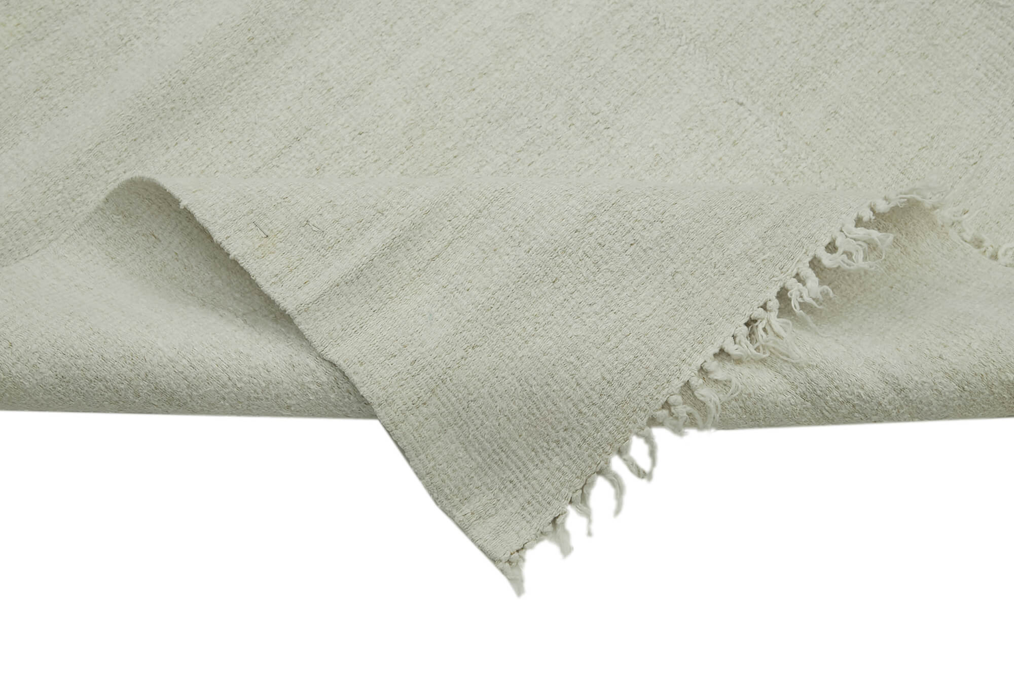 6x12 White Hemp Kilim Rug - 41943