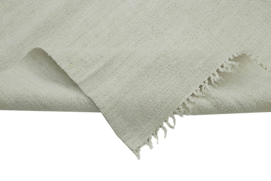 6x12 White Hemp Kilim Rug - 41943