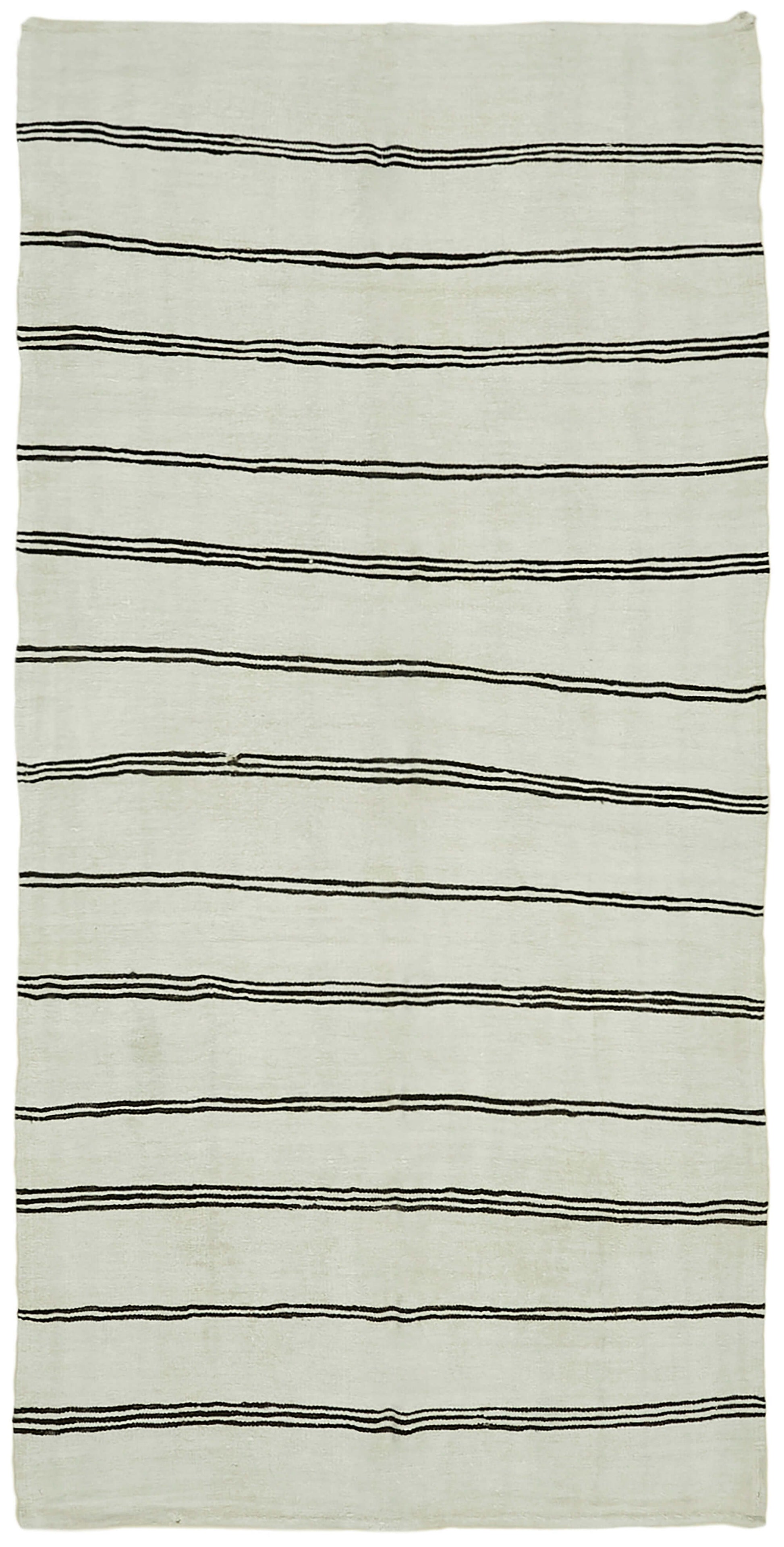 6x11 White Hemp Kilim Rug - 41944