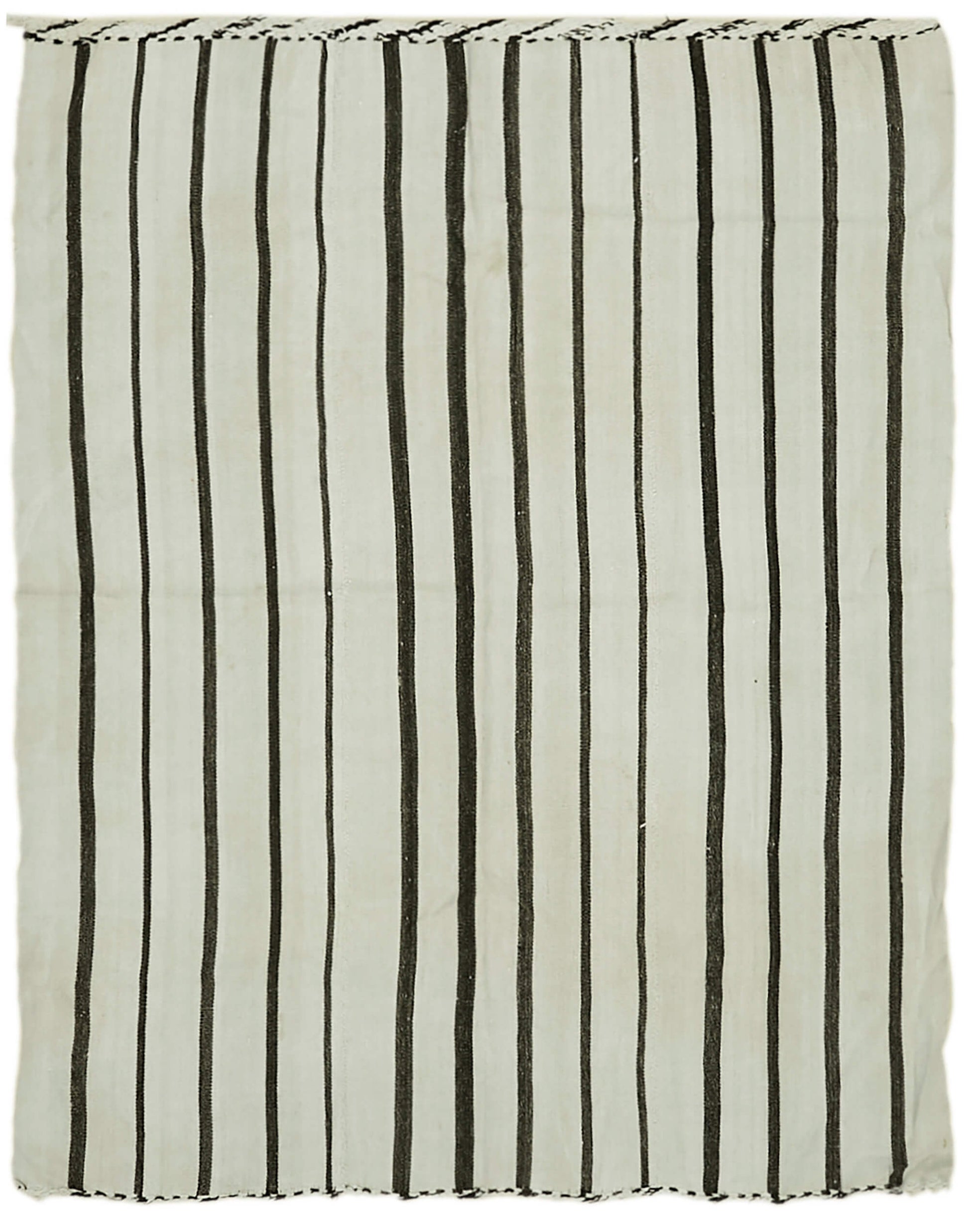 7x8 White Hemp Kilim Rug - 41947