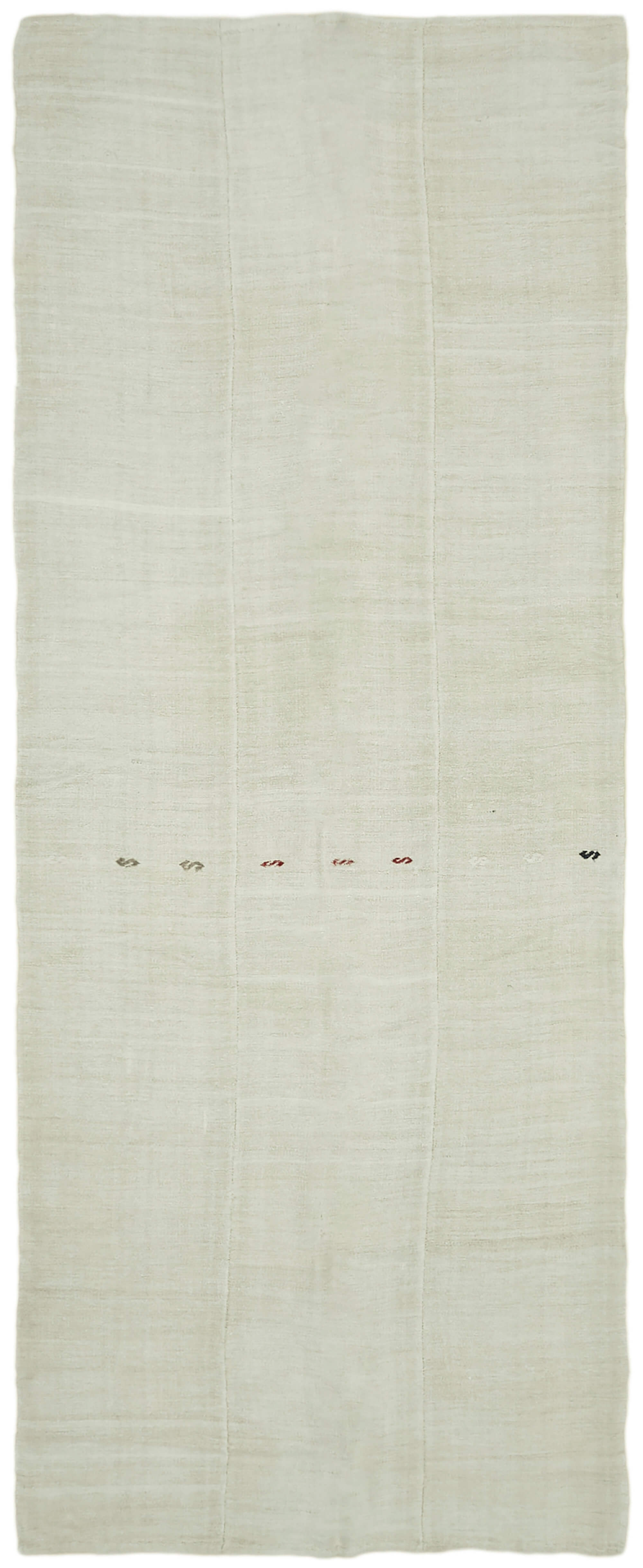 6x15 White Hemp Kilim Rug - 41951
