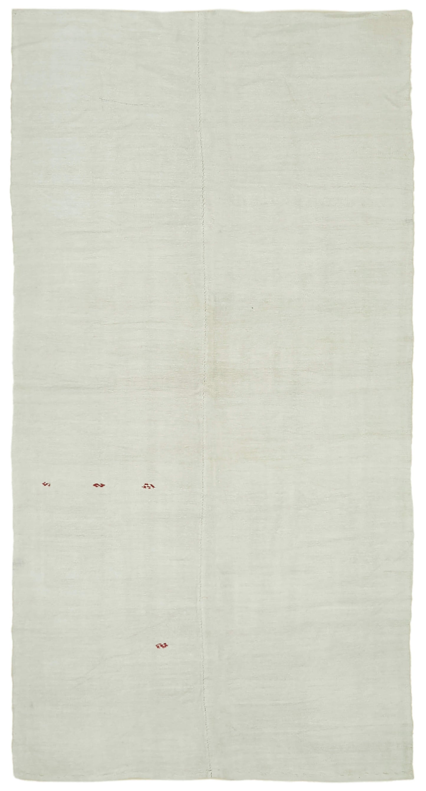 6x12 White Hemp Kilim Rug - 41956