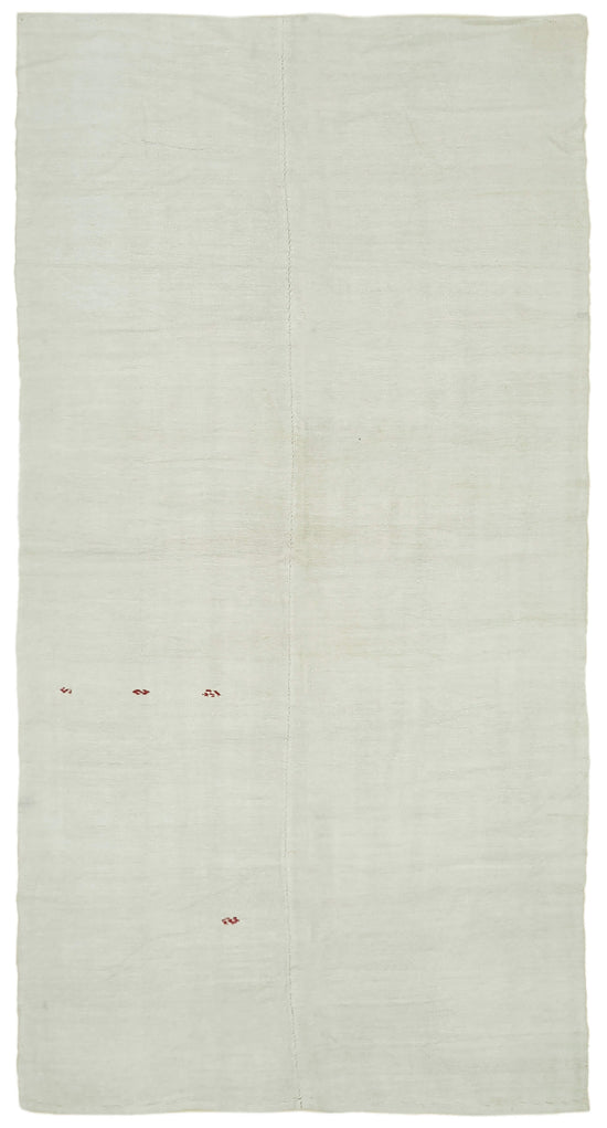 6x12 White Hemp Kilim Rug - 41956