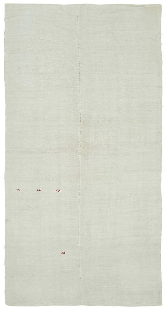 6x12 White Hemp Kilim Rug - 41956