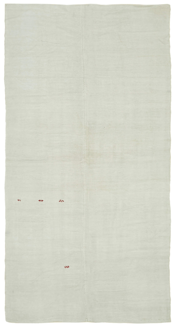 6x12 White Hemp Kilim Rug - 41956