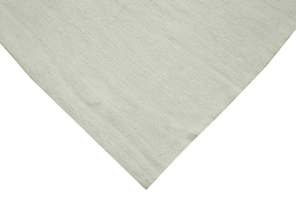 6x12 White Hemp Kilim Rug - 41956