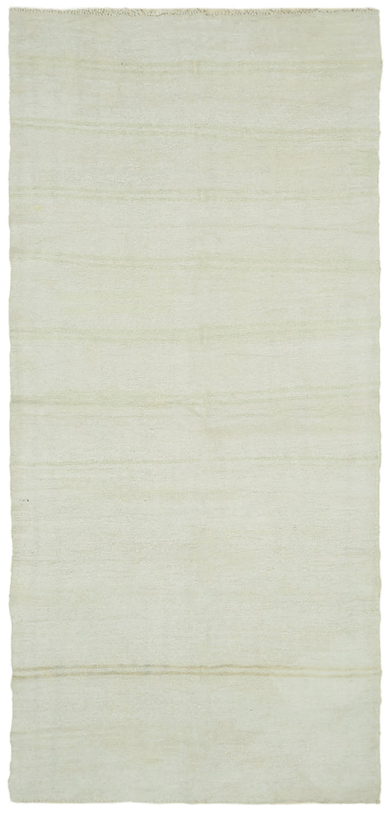 6x13 White Hemp Kilim Rug - 41957