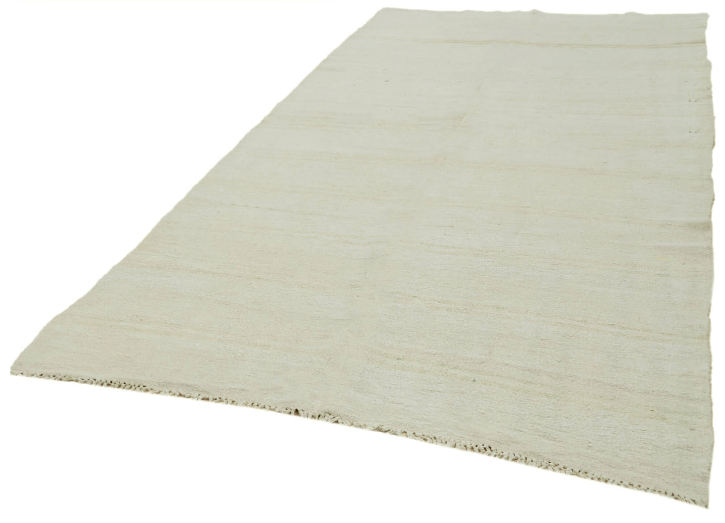 6x13 White Hemp Kilim Rug - 41957