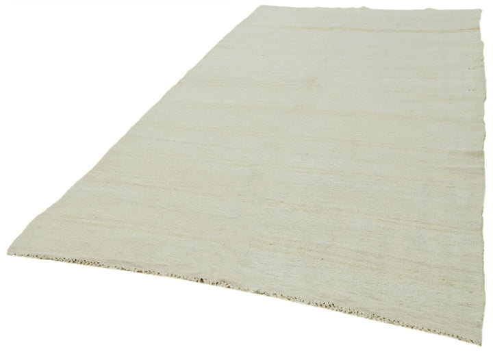 6x13 White Hemp Kilim Rug - 41957