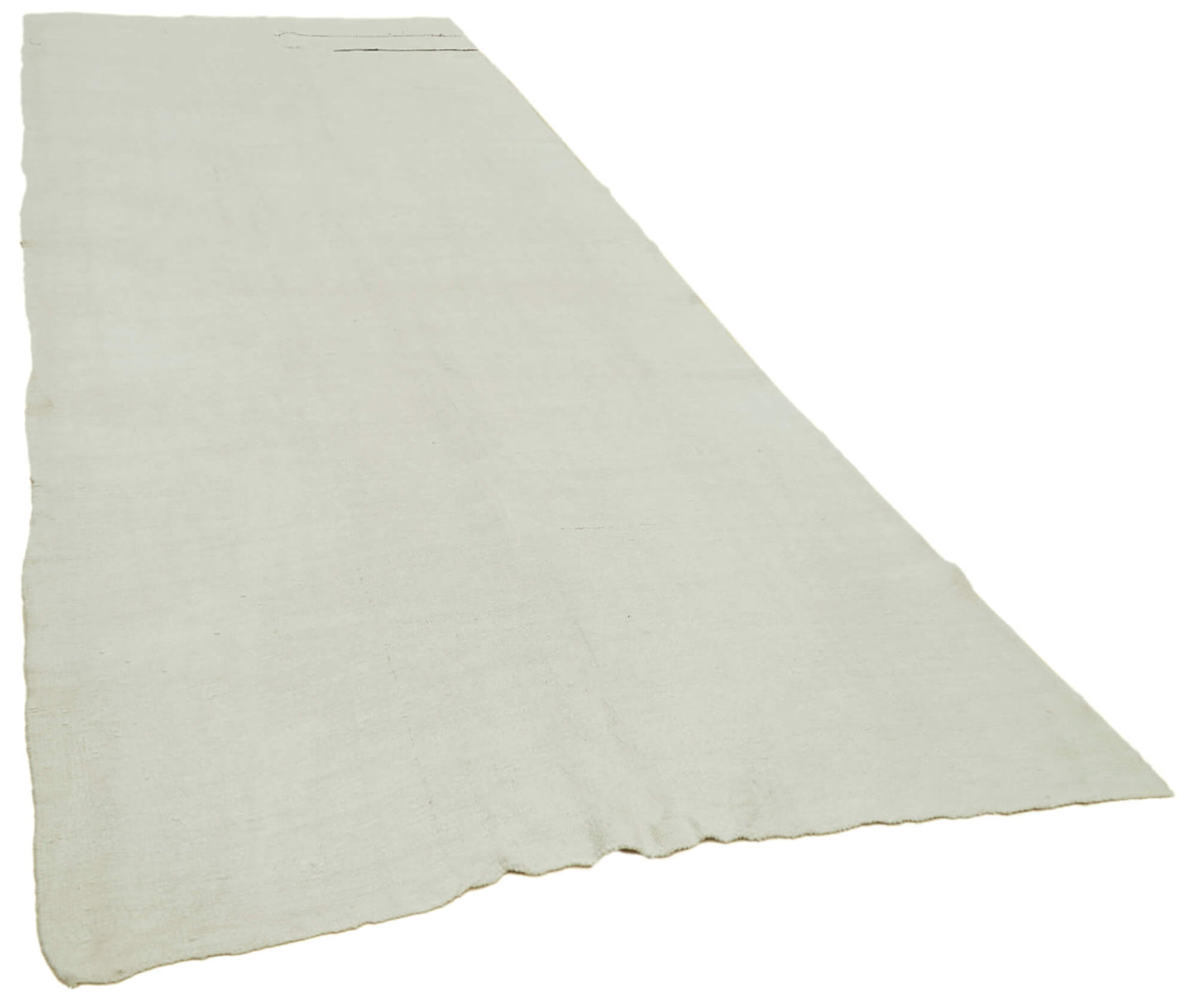 5x13 White Hemp Kilim Rug - 41958
