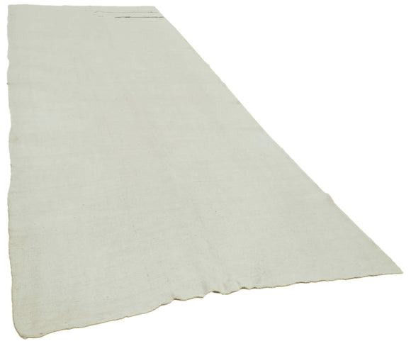 5x13 White Hemp Kilim Rug - 41958