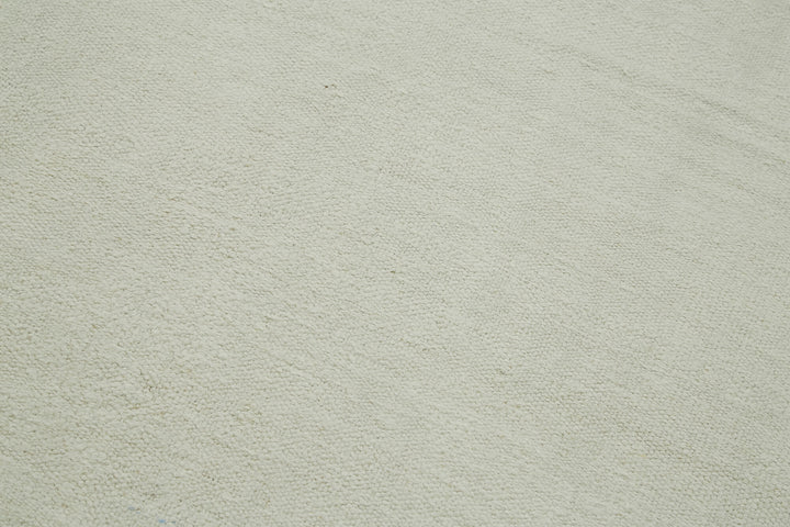 5x13 White Hemp Kilim Rug - 41958
