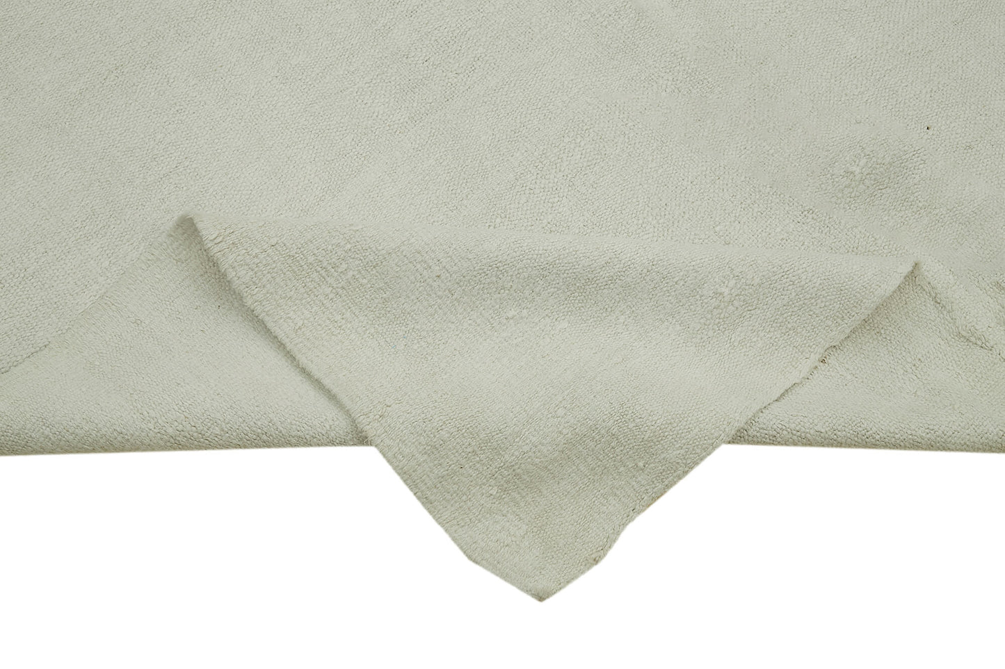 5x13 White Hemp Kilim Rug - 41958