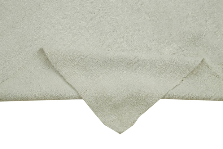 5x13 White Hemp Kilim Rug - 41958