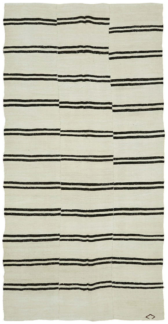 6x13 Beige Hemp Kilim Rug - 41959