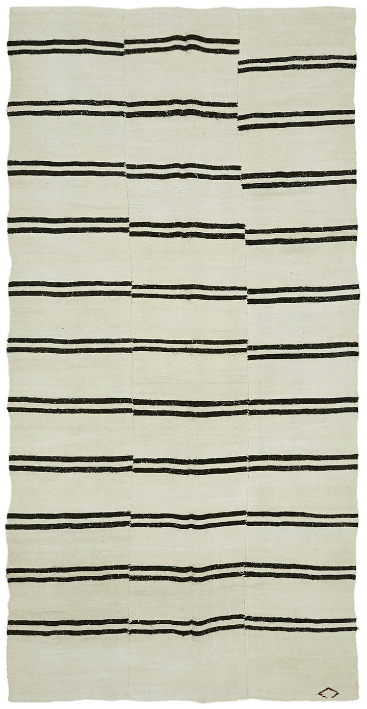 6x13 Beige Hemp Kilim Rug - 41959