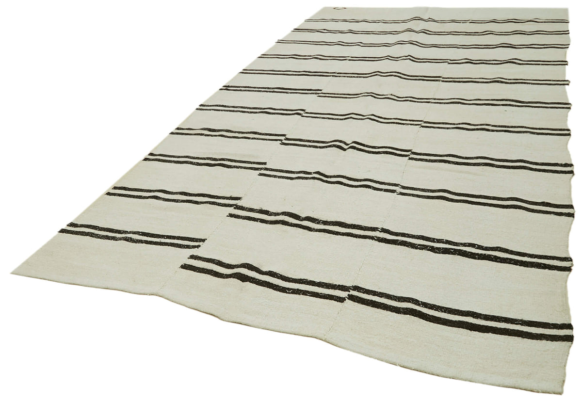 6x13 Beige Hemp Kilim Rug - 41959