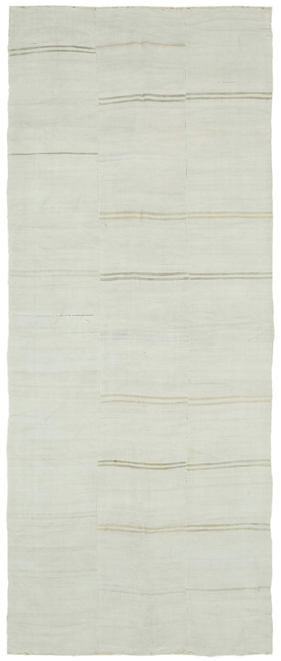 6x14 White Hemp Kilim Rug - 41961