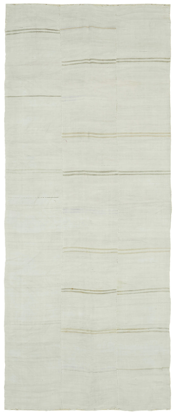 6x14 White Hemp Kilim Rug - 41961