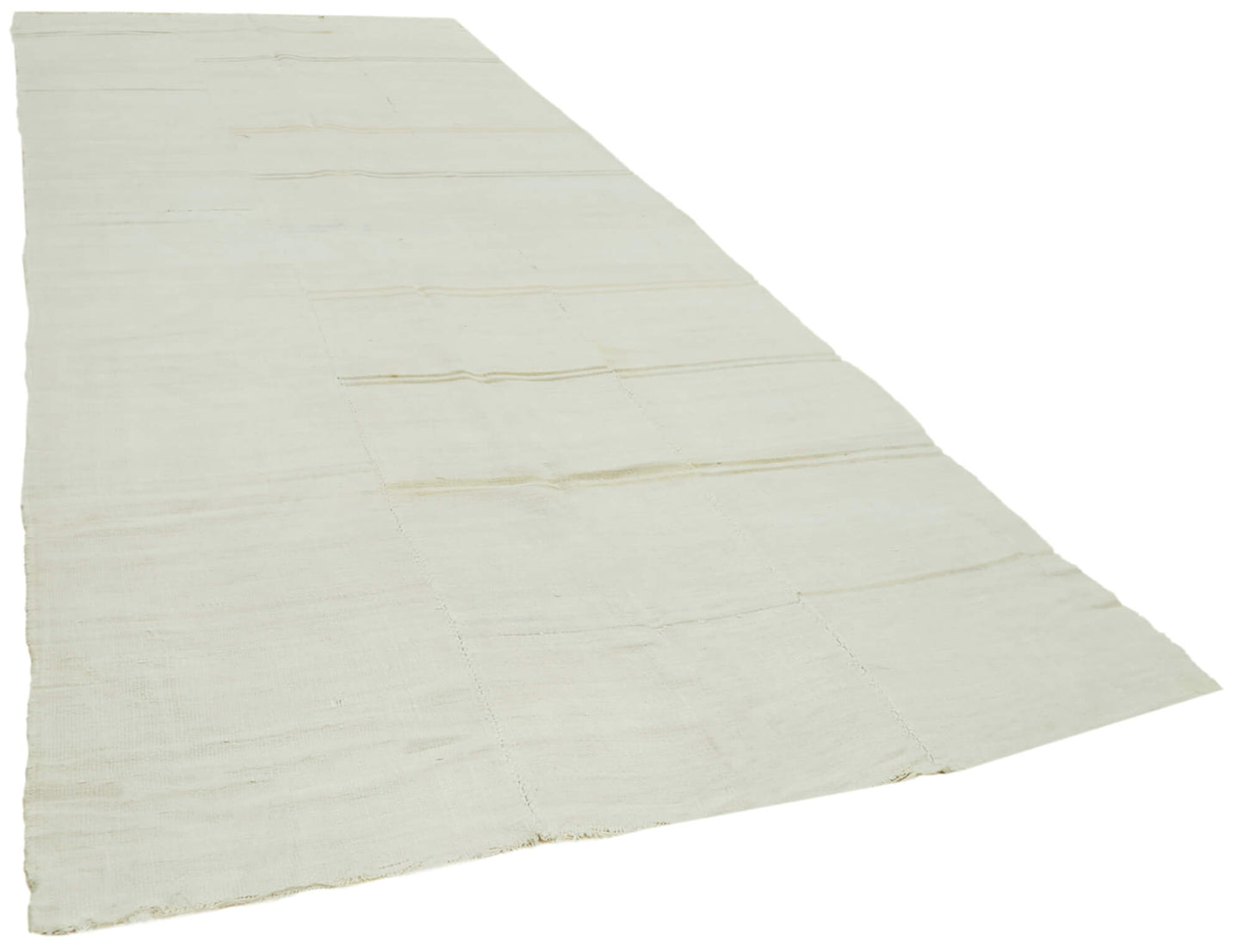 6x14 White Hemp Kilim Rug - 41961