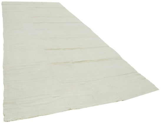6x14 White Hemp Kilim Rug - 41961