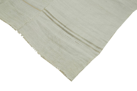 6x14 White Hemp Kilim Rug - 41961