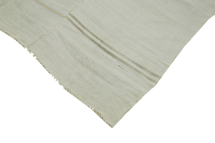 6x14 White Hemp Kilim Rug - 41961