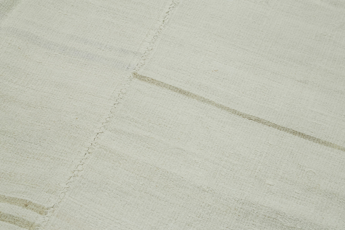 6x14 White Hemp Kilim Rug - 41961