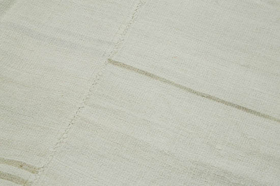 6x14 White Hemp Kilim Rug - 41961