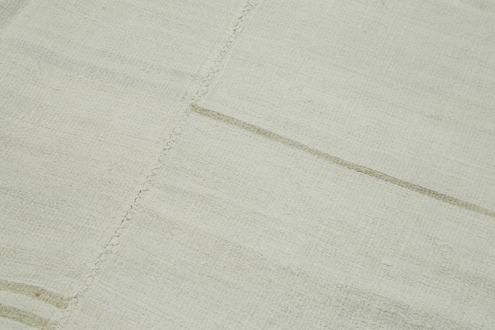 6x14 White Hemp Kilim Rug - 41961