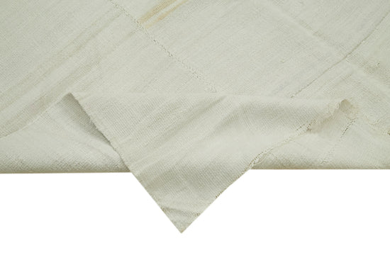 6x14 White Hemp Kilim Rug - 41961