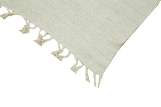 7x15 White Hemp Kilim Rug - 41962