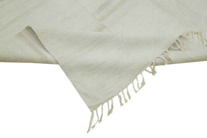 7x15 White Hemp Kilim Rug - 41962