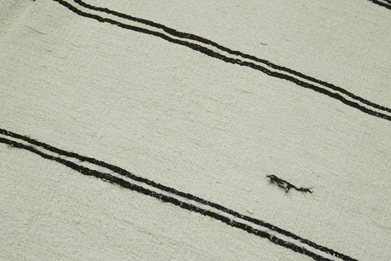 6x12 White Hemp Kilim Rug - 41966