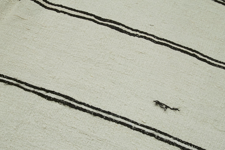 6x12 White Hemp Kilim Rug - 41966