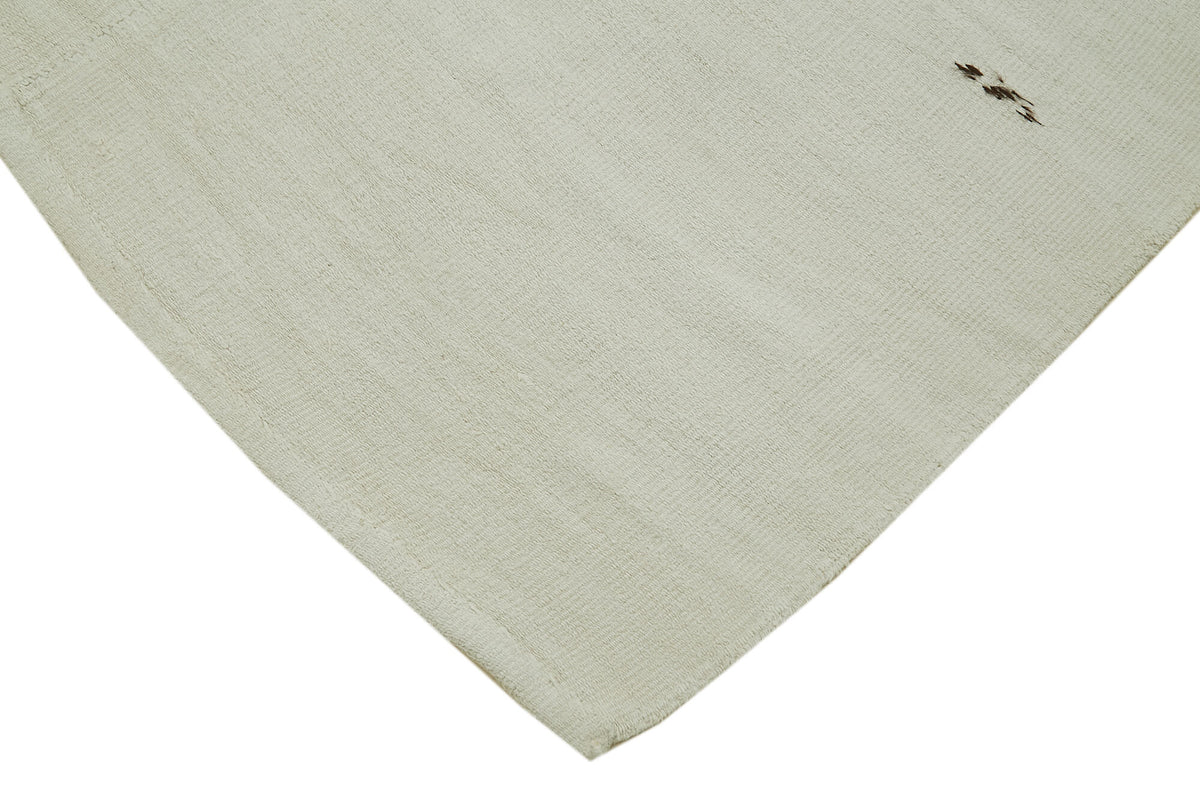 6x12 White Hemp Kilim Rug - 41967
