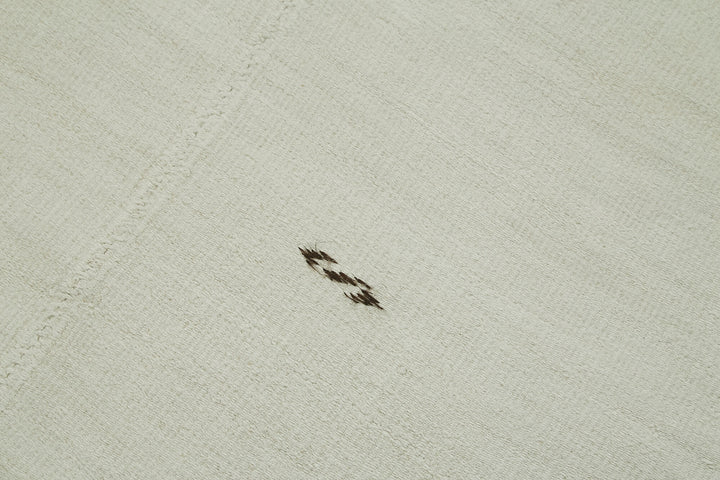 6x12 White Hemp Kilim Rug - 41967