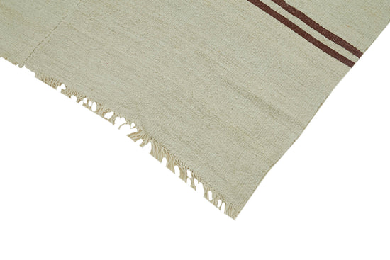 7x13 Beige Hemp Kilim Rug - 41969