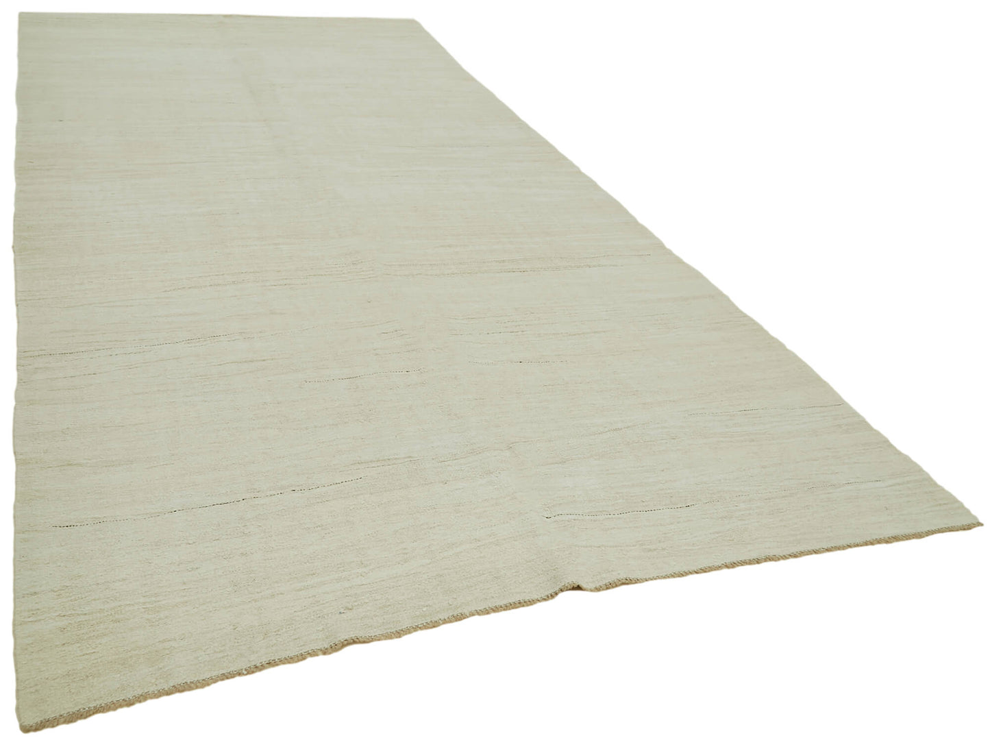 7x15 Beige Hemp Kilim Rug - 41974