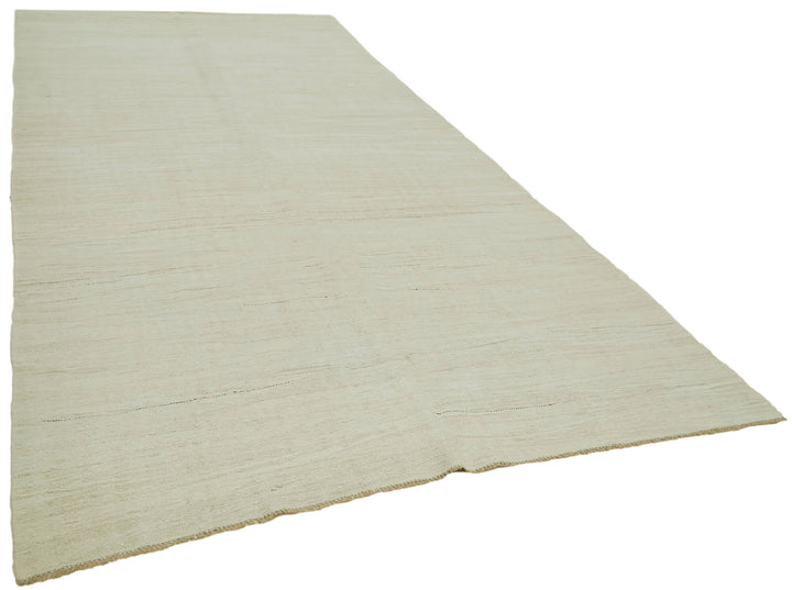 7x15 Beige Hemp Kilim Rug - 41974