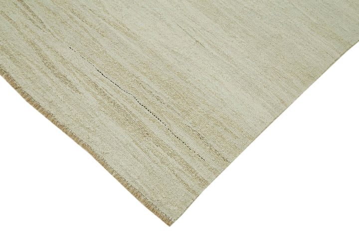7x15 Beige Hemp Kilim Rug - 41974