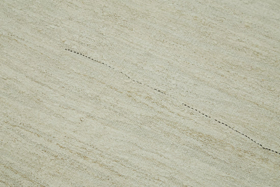 7x15 Beige Hemp Kilim Rug - 41974