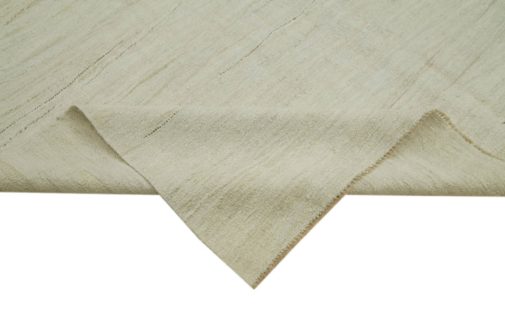 7x15 Beige Hemp Kilim Rug - 41974
